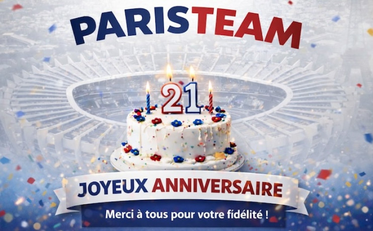 2005-2026 : ParisTeam.fr fête ses 21 ans !