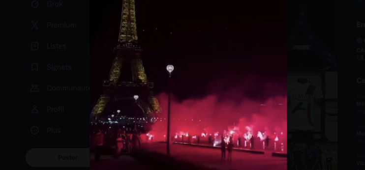VIDEO : le Collectif Ultras Paris embrase le Trocadéro pour le sextuplé 2025 !