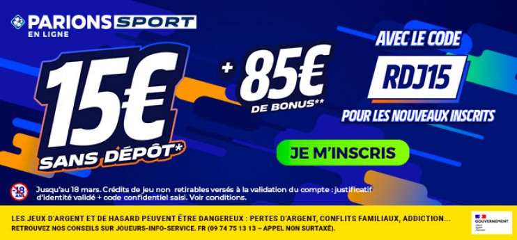Pronostic PSG Brest : un nouveau bonus, 15€ offerts sans déposer !