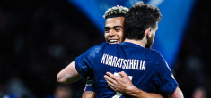 PSG : Désiré Doué totalement fan de Kvaratskhelia
